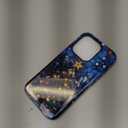 Case for iPhone 15 Pro [Compatible with MagSafe], Glossy Soft Silicone + Hard PC Anti-Scratch Shockproof Protective 2-in-1 Case for Women Men - Stained Glass Christmas Tree Aesthetic