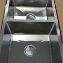 Kitchen Sink, 50/50 Double Bowl 33x19x8 Inch Undermount Stainless Steel Drop In Large Kitchen Sink Combo-Stainless Grid, Silicon Mat, Installation Clips For Modern SS Stylish Kitchen&Bar