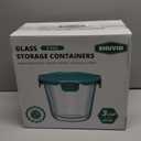 [UPGRADED LID] 6 Sets 3 Cup/24oz Borosilicate Glass Meal Prep Containers with Lids, Food Storage Bowl Jars for Soup Leftover Meal Lunch Oats Fruit Deli Salads - Microwave, Oven, Freezer Safe -BPA Free