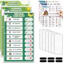 3 in 1 Upgraded Slider Bedtime/Morning/Weekly Routine Chart for Kids, Magnetic Chore Chart for Kids with Cute Chore Stickers, Cute Visual Schedule for Kid