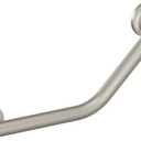 Moen Brushed Nickel Bathroom Safety 16-Inch Stainless Steel Angled Shower Grab Bar for Handicapped or Elderly, RA8716D1GBN