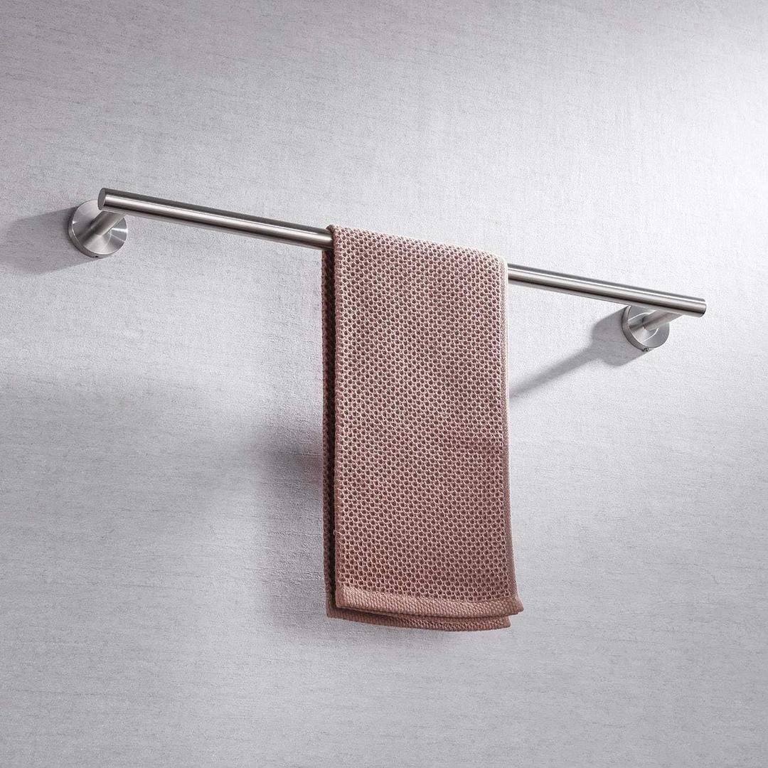 Miyili 24-Inch Bathroom Towel Bar SUS 304 Stainless Steel Towel Holder Rack Wall Mount Brushed Finish, A01N60A