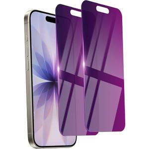 Ifaeveus 2 Pack Privacy Screen Protector for iPhone 17 Tempered Glass 6.3'' Private Saver AntiSpy Eye Protection AntiScratch Full Coverage No Bubble