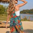 Ekouaer Womens Summer Casual Sleeveless Rompers Loose Spaghetti Strap Shorts Overalls Outfits 2025 Jumpsuits With Pockets (S)