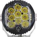 5 Inch 50W LED Driving Light 1PCS 5500LM Flood Light Pod Off Road Fog Driving Roof Bar Bumper for ATV, UTV, Cart, SUV Trucks, Pickup, F150, Pack of 1