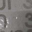 Locacrystal 40Pcs Bling Rhinestone Numbers Self-Adhesive Glitter Number Stickers for Crafts Cars Doors Mailbox 0-9 DIY Crystal Iron-on Numbers Stickers for Clothing Decoration (Crystal/White, 2.24")