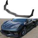 Carbon Fiber Front Bumper Lip Compatible with Corvette C8 2020-2025, Front Splitter Protector Body Kit