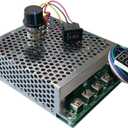 60A PWM DC Motor Speed Controller,12V/24V/36V/48V LED Display Stepless Speed Control with Forward-Brake-Reverse Switch & Adjustable Potentiometer for Brushed Motors (with Shell)