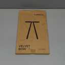 LaRibbons 24 Pcs Beige Velvet Bows for Christmas Tree, Door, Garland, Wreath, 3/8" Wide, 5"x7", Vintage Style