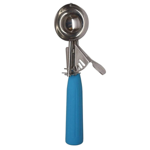 Trigger Ice Cream Scoop, Disher with Trigger Lever and Comfort Grip Handle, 1 Pack, Blue