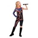 Anievoro Girls Sparkles Snake Costume Outfit Superstar Singer Concert Bodysuit Music Party Halloween Cosplay Jumpsuit for Little Kids 5-6 Years