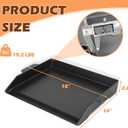 18.6"x14" Pre-Seasoned Cast Iron Griddle, Flat Top Grill Plate for Camping | 19.2lb heavy-duty cast iron griddle fits most grills/stoves; pre-seasoned nonstick; high sidewalls; side handles.