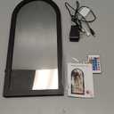 Halloween Decorations Indoor, RGB Color Changing Ghost Hologram Mirror, 2025 Halloween Decor with Remote Control 16 Colors & 4 Modes, Scary LED Mirror for Wall, Fireplace, Mantel, Bedroom Indoor Decor