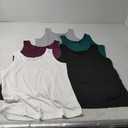5 Pcs Basic Tank Tops for Women Undershirt Tank Top Sleeveless Under Shirts 2 XL