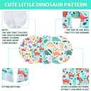 Breling 18 Pack Feeding Tube Pads Button Pad Gtube Button Covers Reusable g Tube Cutie Dinosaur Feeding Supplies for Kids Baby Breastfeeding Nursing Care (Dinosaur)