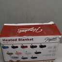 Homemate Heated Blanket Electric Throw - 50"x60" Heating Blanket Throw 1/2/4/6/8 Hours Auto-Off 10 Heat Level Over-Heat Protection Flannel Sherpa ETL Certification