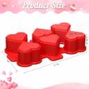 LemonRoad Valentines 1.75" Diameter x 6 Heart Cake Pop Cutter and Pusher, Cake Pop Maker Shapes Press Set, Baking Tools for Parties, Wedding, Home Desserts Making