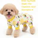 XPUDAC 4 Pack Dog Pajamas, Soft Cute Puppy Clothes, Comfy Dog Pjs Onesie Lightweight Pet Outfit for Small Medium Dogs Girl Boy, S