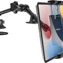 Car/Truck Tablet Mount for Dashboard Windshield, Vehicle Heavy Duty Suction iPad Holder with Metal Arm for 4-12.9" Tablet & Phones, iPad Pro/Air/Mini, Galaxy, Lenovo, iPhone etc