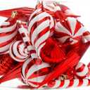 Christmas Ball Ornaments Set Shatterproof Christmas Tree Ornaments 24 PCS Painted Shaped Styles Xmas Tree for Holiday Decor,Red