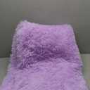 PAGISOFE Fluffy Soft Purple Rug 4' x 6' Rug, Shaggy Rugs for Bedroom Living Room,Furry Rugs for Bedroom Princess,Bedside Rug Nursery Christmas Home Decoration Shag Carpet for Kids Teen's Room