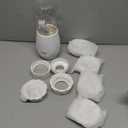 Portable Bottle Warmer for Travel with Glass Bottle, 8 Adapters, Baby Bottle Warmer for Breastmilk On The Go, Double Leak-Proof, Fast Heating, Multi-Level Temperature Control, Automatic Warm-Keeping