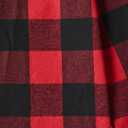 PATPAT Family Matching Outfits Mommy and Me Dresses Matching Set Long Sleeve Plaid Midi Dress and Casual Button Down Shirts (M)