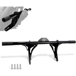 Highway Peg Crash Bar/Highway Footpegs Enginge guard for Harley Dyna with mid Control Models 2006-2017, for Street Bob FXDB/I Fat Bob FXDF Low Rider FXDL/I Wide Glide FXDWG/I,Gloss Black