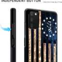 DAIZAG Compatible with Samsung Galaxy A03S 4G Case,All-Round Protection Shockproof Anti-Scratches TPU Cover,Cases for Man Woman-1776 Vintage USA Flag Wood American Flag