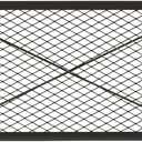 VEVOR X-Marks Fire Pit Grill Grate, Rectangle Cooking Grate, Heavy Duty Steel Campfire BBQ Grill Grid with Handle & Support X Wire, Portable Camping Cookware for Outside Party Gathering, 32 Inch Black