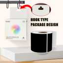 3 x 5 Inch 250Pcs Rectangle Color Coding Stickers,Strong Adhesion Easy to Write Label for Moving,Box Organization,Inventory,Business,Black