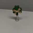 Zomiboo St Patrick's Day Miniature Tree Topper with Lucky Shamrock Decoration St Patrick's Day Ornaments Irish Theme Tree Decoration for Holiday Party Supplies Gift