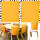 12 Pcs Chair Cover for Classroom, Preschool Chair Cover 16 x 19 Inch Crystal Velvet with Colored Wool Balls for Kids Kindergarten Classroom School Office Desk Table Home Decor