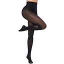 QPN 2 Pairs Plus Size Tights for Women, Rip Resistant Tights, Run Resistant Pantyhose, 20D Sheer High Waist Stretch Stockings 2 Pairs BlackSmall-Large (Black)