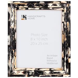 Handicrafts Home Vintage 8 by 10 Picture Frame, Vintage Horn Carved Photo Frame for Wall or Tabletop, Rustic Farmhouse, Boho & Antique Home Decor, Gallery Wall Frame, for Living Room, Bedroom Office Decor, Desk, Shelf & Gallery Wall, Minimal Office D