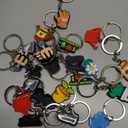 Sasylvia 36 Pcs Garden Party Favors Keychains Bulk Gardening Gifts Spring Plant Theme Birthday Party Decorations for Women Men Plant Lover Bag Charm Accessories, 9 Styles