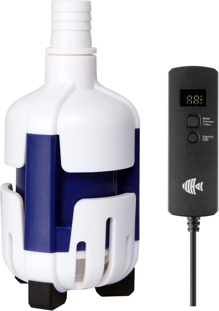 Return Pump for Saltwater Aquarium Sump, Small Water Pump, DC 24V with Controller, 475GPH (1800L/H), 24 Watts, Indoor Use