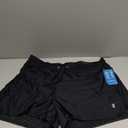 Free Country Women's Plus Size Drawstring Swim Short (2X, Black)