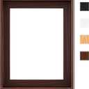 Canvas Floating Frame, Picture Wall Art Painting Frame for Finished Canvas Painting 1-1/4 Deep Picture Art Wall Decor. (Dark Brown, 16x20)