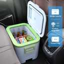 Megiu Car Fridge Portable 12V Refrigerator 19 Quart (18 Liter) 12 Volt Freezer Compressor Cooler 12V/24V DC 110240 V AC for Truck Van RV Camper SUV and Home Use -18~+15