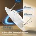 Amico 5/6 inch Motion Sensor Recessed Light, 12.5W=100W, 950LM, 2700K/3000K/4000K/5000K/6000K Selectable, LED Retrofit Can Lights, IC Rated - ETL & FCC, White