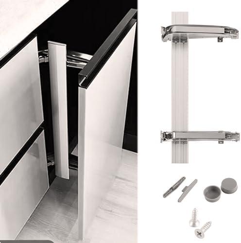 Lateral Opening Door Hinge Set 180 Parallel Opening Cabinet Wardrobe Door Sliding Load-Bearing 15.4lb Heavy Duty Hinge