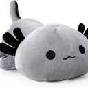 Onsoyours Cute Axolotl Plush, 19" Soft Large Stuffed Animal Salamander Big Plush Pillow, Kawaii Plushie Toy for Kids (Gray Axolotl, 19")