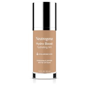 Neutrogena Hydro Boost Hydrating Tint Foundation Makeup for Dry Skin, with Hyaluronic Acid, Lightweight Oil-Free Water Gel, Non-Comedogenic, 60 Natural Beige 1.0 fl. oz