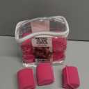 Conair Foam Hair Rollers for Big Volume, Lift and Curl, Foam Rollers, Hair Curlers in Large Size, Pink, 9 Pack with Storage Bag