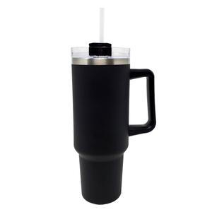 VESSEL STAINLESS STEEL INSULATED TUMBLER 40 Oz Black 12 hours Cold 6 Hours Hot