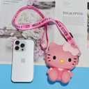 Kawaii Crossbody Handbag with Adjustable Shoulder Strap, Zipper Cute Mini Anime Coin Wallet