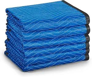 A AWESOME Furniture Moving Blankets,72 x 80 Inches Quilted Pads, Heavy Duty Moving Supplies for Household Goods, 6 Pack