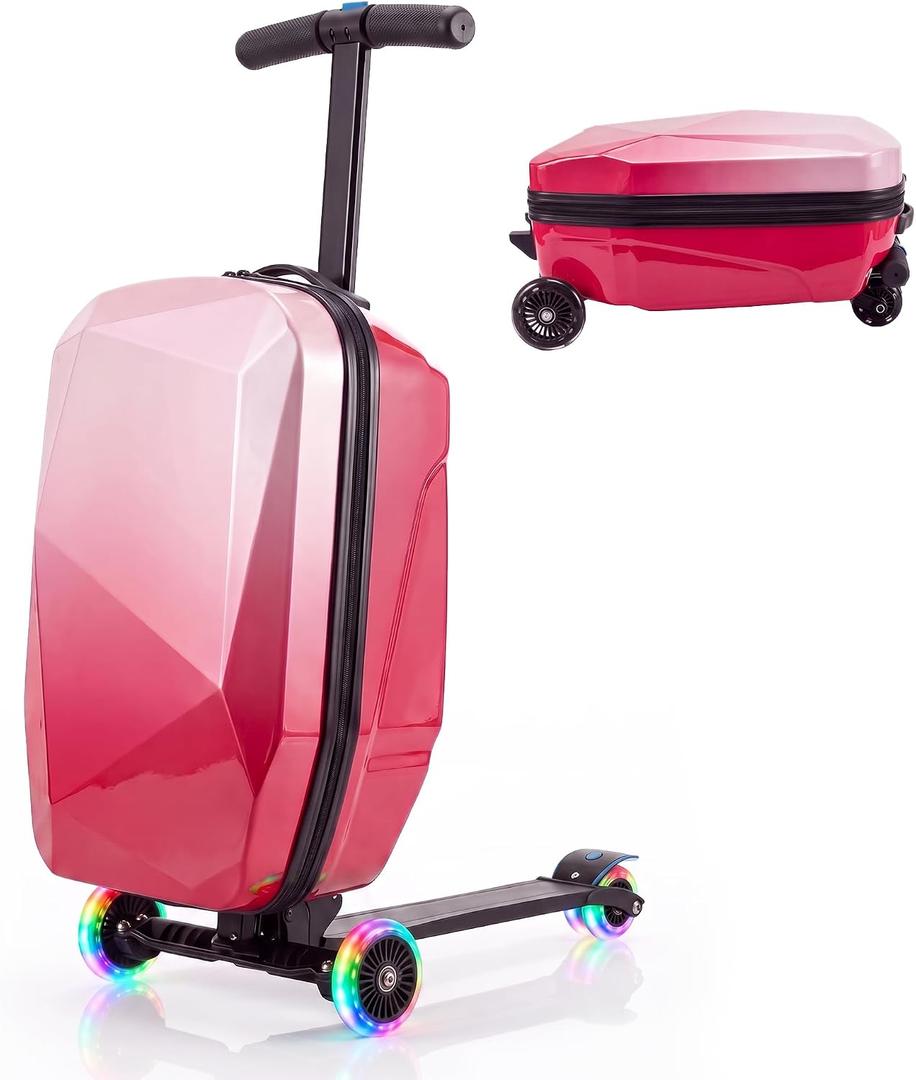 2 in 1 Ride on Scooter Suitcase, 20"
