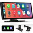 APHQUA Wireless Protable Carplay & Android Auto,Car Play Box+Backup Camera,9.26'' Portable Car Stereo with Phone Mirroring, Carplay Screen with AUX/FM/Bluetooth,Voice Control Suitable for All Car Models